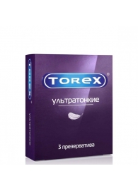 Презервативы Torex  Ультратонкие  - 3 шт. - Torex - купить с доставкой в Балашихе