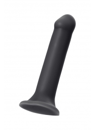 Черный фаллос на присоске Silicone Bendable Dildo XL - 20 см. - Strap-on-me - купить с доставкой в Балашихе