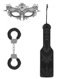 Черный игровой набор Introductory Bondage Kit №4 - Shots Media BV - купить с доставкой в Балашихе