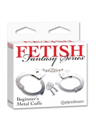 Металлические наручники Beginner s Metal Cuffs - Pipedream - купить с доставкой в Балашихе