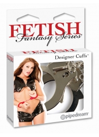 Металлические серебристые наручники Designer Metal Handcuffs - Pipedream - купить с доставкой в Балашихе