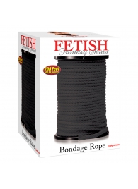 Черная веревка для связывания Bondage Rope - 60,9 м. - Pipedream - купить с доставкой в Балашихе