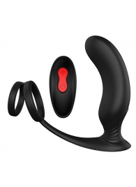 Черный массажер простаты REMOTE P-PLEASER - Dream Toys - в Балашихе купить с доставкой