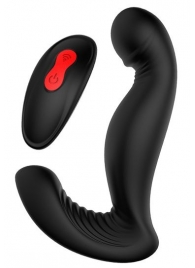 Черный вибромассажер простаты SWIRLING P-PLEASER - Dream Toys - в Балашихе купить с доставкой