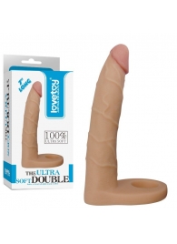 Телесная насадка-фаллоимитатор для двойного проникновения - 17 см. - Lovetoy - купить с доставкой в Балашихе