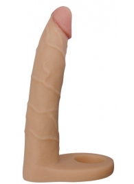 Телесная насадка-фаллоимитатор для двойного проникновения - 17 см. - Lovetoy - купить с доставкой в Балашихе