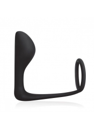 Стимулятор простаты с фиксацией эрекционным кольцом Prostate Gear - BlueLine - в Балашихе купить с доставкой