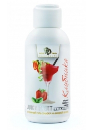 Интимный гель-смазка JUICY FRUIT с ароматом клубники - 100 мл. - БиоМед - купить с доставкой в Балашихе