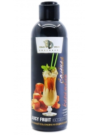 Интимный гель-смазка JUICY FRUIT с ароматом солёной карамели - 200 мл. - БиоМед - купить с доставкой в Балашихе