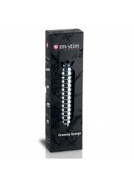 Рельефный фаллос для интенсивного электросекса Groovey George - 20 см. - MyStim - купить с доставкой в Балашихе