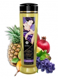 Массажное масло Libido Exotic Fruits с ароматом экзотических фруктов - 240 мл. - Shunga - купить с доставкой в Балашихе