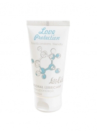Увлажняющий лубрикант на водной основе Love Protection - 50 мл. - Lola Games - купить с доставкой в Балашихе