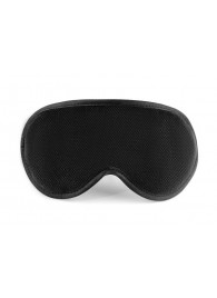 Черная сплошная маска на резиночке - БДСМ Арсенал - купить с доставкой в Балашихе