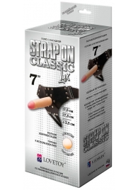 Пояс-трусики с насадкой Classic lux-Duke - 17,5 см. - LOVETOY (А-Полимер) - купить с доставкой в Балашихе