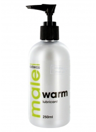 Лубрикант с согревающим эффектом MALE Cobeco Warm Lubricant - 250 мл. - Cobeco - купить с доставкой в Балашихе