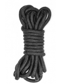 Черная веревка Do Not Disturb - 5 м. - Lola Games - купить с доставкой в Балашихе