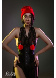 Зажимы на соски Angelic с красными меховыми шариками - Lola Games - купить с доставкой в Балашихе