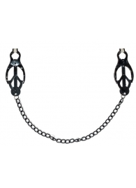 Зажимы на соски Darkside с цепочкой - Lola Games - купить с доставкой в Балашихе