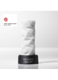 Белый 3D мастурбатор POLYGON - Tenga - в Балашихе купить с доставкой