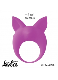 Фиолетовое эрекционное кольцо Kitten Kyle - Lola Games - в Балашихе купить с доставкой
