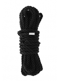 Черная веревка для шибари DELUXE BONDAGE ROPE - 5 м. - Dream Toys - купить с доставкой в Балашихе