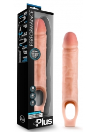 Телесный реалистичный фаллоудлинитель 10 Inch Silicone Cock Sheath Penis Extender - 25,4 см. - Blush Novelties - в Балашихе купить с доставкой