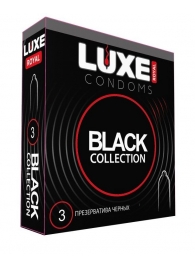 Черные презервативы LUXE Royal Black Collection - 3 шт. - Luxe - купить с доставкой в Балашихе