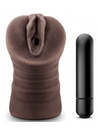 Коричневый мастурбатор-вагина Hot Chocolate Brianna - Blush Novelties - в Балашихе купить с доставкой