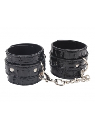Черные наручники Surrender Wrist Restraints - Chisa - купить с доставкой в Балашихе