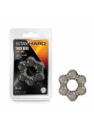 Дымчатое эрекционное кольцо Stay Hard Thick Bead Cock Ring - Blush Novelties - в Балашихе купить с доставкой