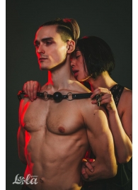 Черный кляп Love Addict на замочке - Lola Games - купить с доставкой в Балашихе