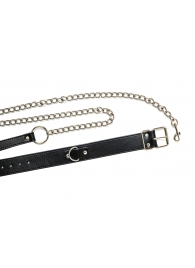 Черный ошейник с поводком Wild - Lola Games - купить с доставкой в Балашихе