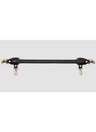 Черная распорка для ног Bound to You Faux Leather Spreader Bar - 50,8 см. - Fifty Shades of Grey - купить с доставкой в Балашихе