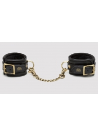 Черные наручники Bound to You Faux Leather Wrist Cuffs - Fifty Shades of Grey - купить с доставкой в Балашихе