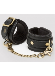 Черные наручники Bound to You Faux Leather Wrist Cuffs - Fifty Shades of Grey - купить с доставкой в Балашихе
