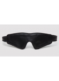 Черная плотная маска на глаза Bound to You Faux Leather Blindfold - Fifty Shades of Grey - купить с доставкой в Балашихе