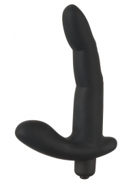 Черный вибромассажер простаты Naughty Finger Prostate Vibe - 13,8 см. - Orion - в Балашихе купить с доставкой