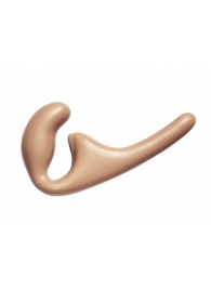 Бежевый безремневой страпон Seduction - 20,5 см. - Lola Games - купить с доставкой в Балашихе