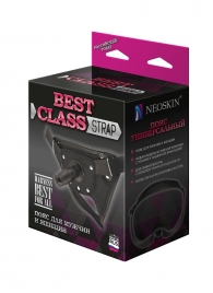 Черный пояс для насадок BEST CLASS STRAP - LOVETOY (А-Полимер) - купить с доставкой в Балашихе