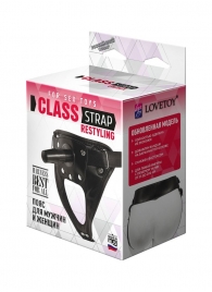 Черный пояс для насадок CLASS STRAP Restyling - LOVETOY (А-Полимер) - купить с доставкой в Балашихе