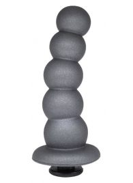 Черная насадка-елочка PLATINUM 6  - 17 см. - LOVETOY (А-Полимер) - купить с доставкой в Балашихе