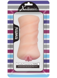 Телесный мастурбатор-вагина X-Basic Pocket Pussy без вибрации - Lovetoy - в Балашихе купить с доставкой