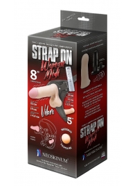 Вибрострапон Woman Midi с вагинальной пробкой - 22 см. - LOVETOY (А-Полимер) - купить с доставкой в Балашихе