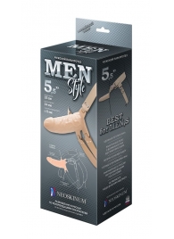 Телесный мужской парапротез MEN STYLE - 15 см. - LOVETOY (А-Полимер) - купить с доставкой в Балашихе