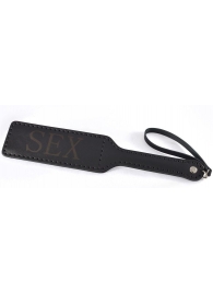 Черная гладкая шлепалка SEX - 35 см. - Sitabella - купить с доставкой в Балашихе