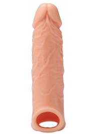 Телесная насадка EXTENDER WITH BALL STRAP 6.5 - 17 см. - Dream Toys - в Балашихе купить с доставкой