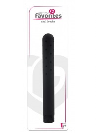 Черная насадка для анального душа ANAL DOUCHE - 15 см. - Dream Toys - купить с доставкой в Балашихе
