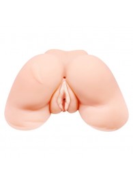 Телесная вибровагина Julie с 2 рабочими отверстиями - Baile - в Балашихе купить с доставкой