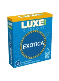 Текстурированные презервативы LUXE Royal Exotica - 3 шт. - Luxe - купить с доставкой в Балашихе