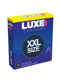 Презервативы увеличенного размера LUXE Royal XXL Size - 3 шт. - Luxe - купить с доставкой в Балашихе